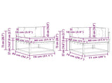 Outdoor Sofa Set 7 pcs White Solid Acacia Wood 3386978