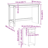 Desk Cabinet Set 2 pcs Honey Brown Solid Pine Wood 3438775