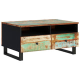 ZNTS Coffee Table 80x54x40 cm Solid Wood Reclaimed&Engineered Wood 351956