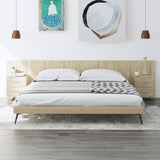 Bed Headboard with Cabinets Sonoma Oak Engineered Wood 3115734