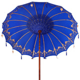 Balinese Parasol Blue 215 x 215 x 260 cm Cotton and solid wood 3356894