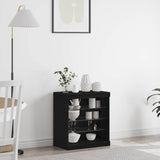 LED Sideboard Black Oak 60.5 x 37 x 67 cm Engineered Wood 863044