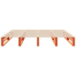 Bed Frame without Mattress Wax Brown 180x200 cm Super King Solid Wood Pine 3302320