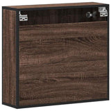 ZNTS Bathroom Mirror Cabinet Brown Oak 65x20x60 cm Engineered Wood 849263