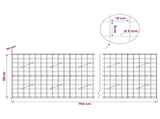Gabion with 5 mm Wire and 10x10 cm Mesh 750x10x100 cm 3464937