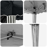 Pop-up Party Tent 288 x 288 x 245 cm Anthracite Oxford Fabric 42019759