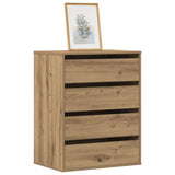 Corner Chest of Drawers Artisian Oak 60x41x76 cm Engineered Wood 852878
