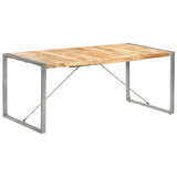 Dining Table 180x90x75 cm Solid Rough Mango Wood 321564