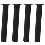 ZNTS Coffee Table Legs 4 pcs Black 72 cm Steel 4012504