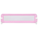 Toddler Safety Bed Rail Pink 120x42 cm Polyester 10170