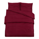 Duvet Cover Set Bordeaux 135x200 cm Cotton 136182