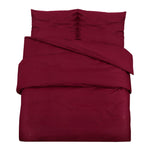 ZNTS Duvet Cover Set Bordeaux 200x220 cm Cotton 136185