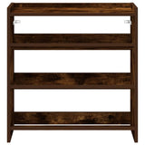 Shoe Rack Smoked Oak 60x25x62 cm Engineered Wood 859891