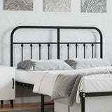 Metal Replace Headboard Black 140 cm 352611