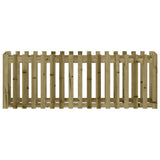 Garden Raised Bed with Fence Design 200x50x70 cm Impregnated Wood Pine 832516