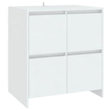 3 Piece Sideboard White Engineered Wood 3098073