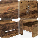 Storage Bed Frame Old wood 160 x 200 cm Engineered wood 3335283