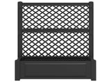 Big Planter with Trellis 2 pcs Anthracite 143 x 143 x 133.5 cm 42041727