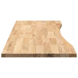 Desk Top Untreated 140x50x2.5 cm Solid Wood Oak Rectangular 4009010