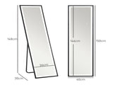 150 x 40cm Full Length Mirror, with Adjustable Lights - Black T3398P343366