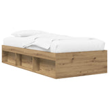 Bed Frame with Storage Artisian Oak 80 x 200 cm Engineered Wood 3429524