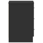 Bedside Cabinet Black 38x35x56 cm Engineered Wood 800452