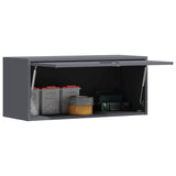 Wall Cabinet for Garage with Gas-lift Door Anthracite 883278