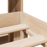 Bookcase Bed without Mattress 180x200 cm Super King Solid Wood Pine 3322802