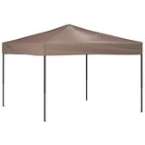 Folding Party Tent Taupe 3x3 m 93519