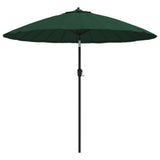 Garden Parasol with Aluminium Pole 270 cm Green 47304