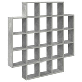Wall Shelf Concrete Grey 100 x 13 x 100 cm Engineered Wood 8012247