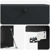 Wall-Mounted TV Cabinet 78.5 x 41 x 30 cm Black Engineered Wood 899196