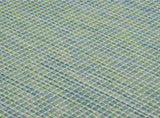 Outdoor Flatweave Rug 120x170 cm Turquoise 340802