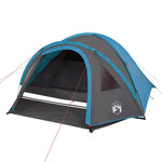 ZNTS Camping Tent Dome 4-Person Blue Waterproof 94350