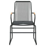 Garden Chair Set of 4 Black 312174