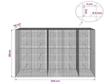 Gabion with 5 mm Wire and 5x5 cm Mesh 250x50x200 cm 3464303
