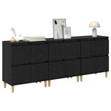 Sideboards 3 pcs Black Oak 60 x 35 x 70 cm Engineered Wood 3415591