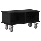 TV Stand Black Oak 68.5 x 35 x 35 cm Engineered Wood 891041
