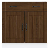 Kitchen Base Cabinet Lucca Brown Oak Engineered Wood 853744