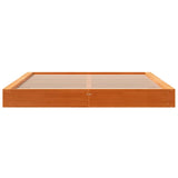 Bed Frame without Mattress Wax Brown 180x200 cm Super King Solid Wood Pine 3211841
