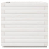 Garden Planter White 50x50x49.5 cm Solid Wood Pine 3282515