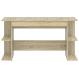 Desk Sonoma Oak 140x50x75 cm Engineered Wood 840550