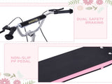 Kids Scooter, Teen Kick Scooter with Rubber Wheels, 16" Front Wheel, Height Adjustable Handlebar, T3398P348521