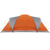 Family Tent Dome 6-Person Grey and Orange Waterproof 4009469