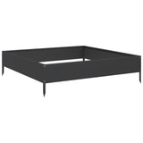 ZNTS Garden Raised Bed Black 100x100x26 cm Steel 851017