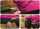 Horse Blanket Pink and Black 105 cm Polyester 42013150