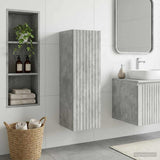Wall-mounted Bathroom Cabinet Concrete Grey 33 x 34.5 x 100 cm 890655