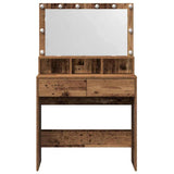 Dressing Table Old Wood 80 x 41 x 134.5 cm Engineered Wood 871537