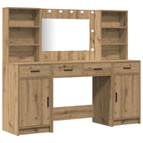 Dressing Table Set with Shelf 3 pcs Artisan Oak Engineered Wood 3334289