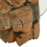 Coffee Table Solid Teak Driftwood 60 cm 243474